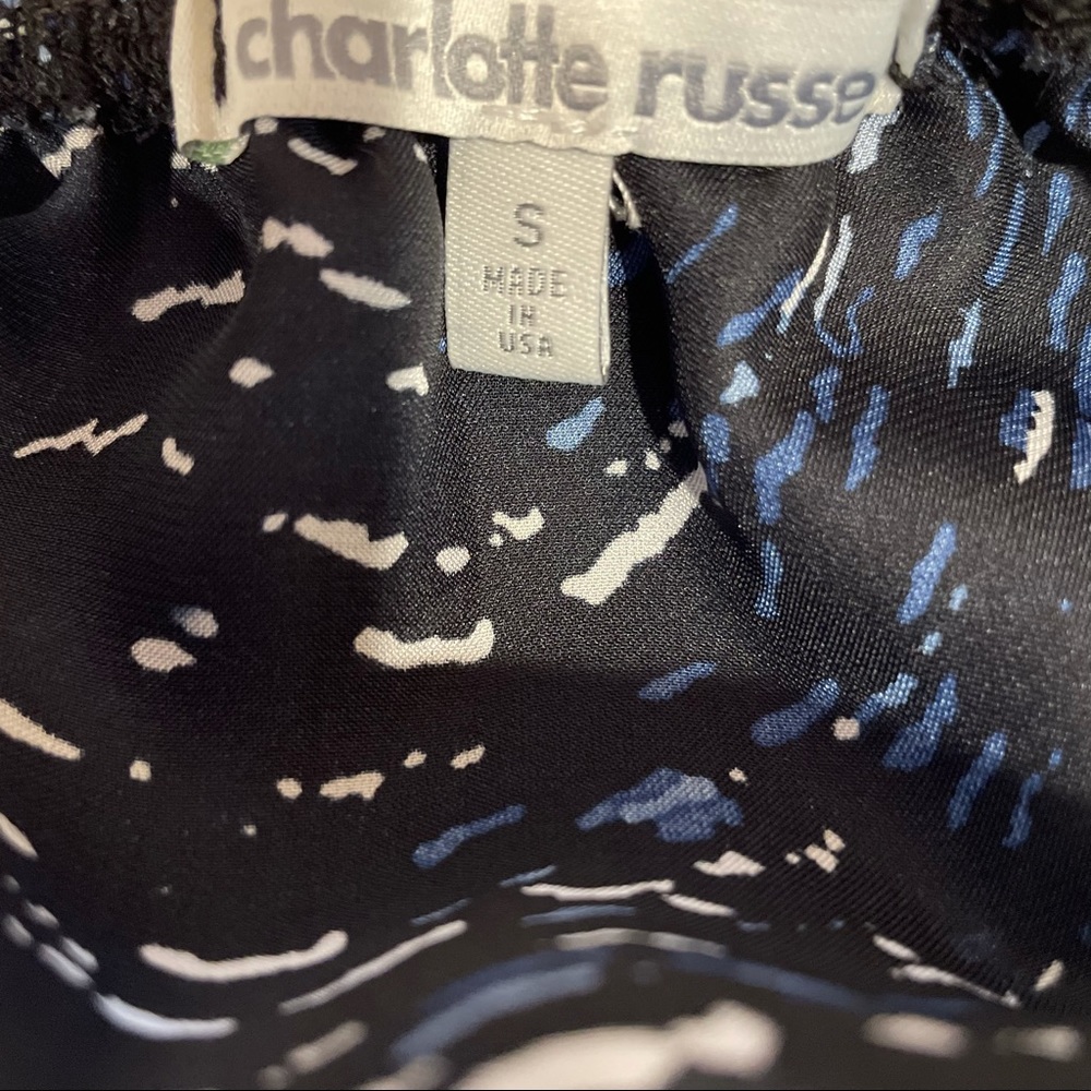 Strapless Ruffle Printed Dress - Picture 4 of 4